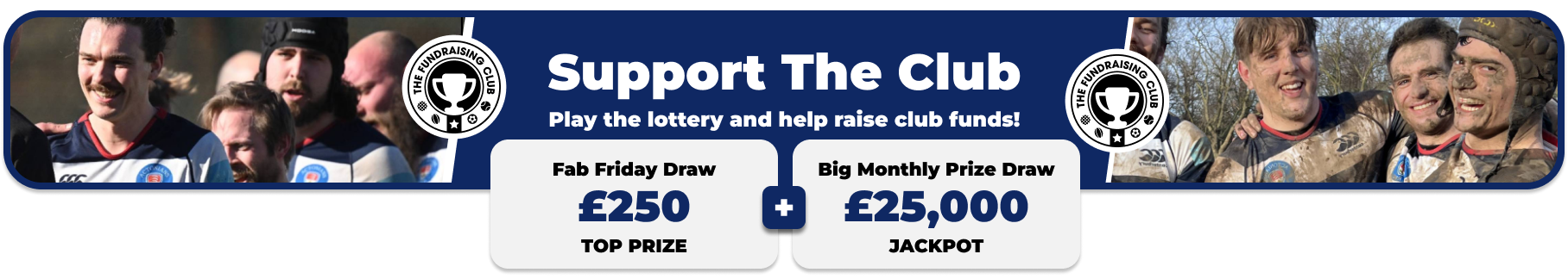 Play Our Club Lottery Banner