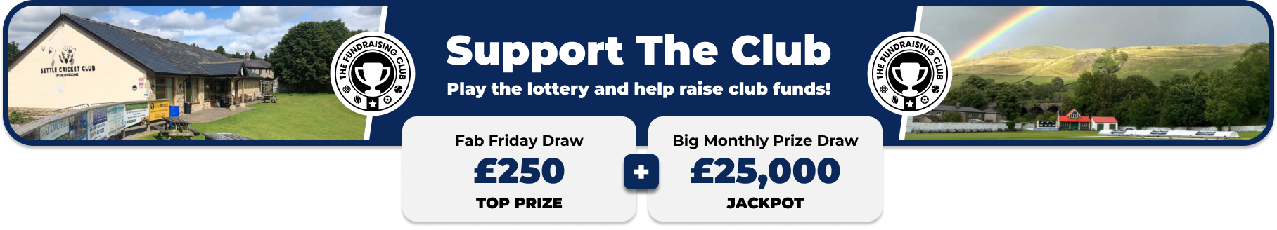 Play Our Club Lottery Banner