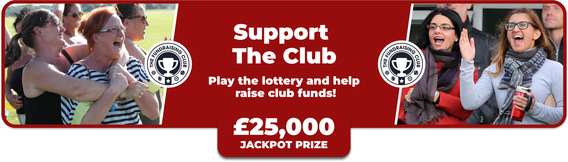 Play Our Club Lottery Banner