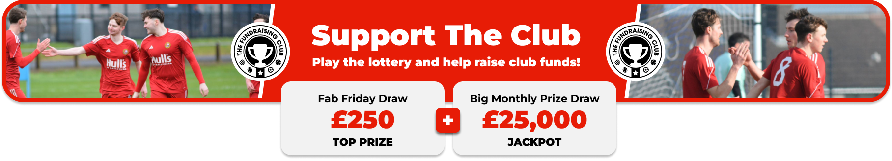 Play Our Club Lottery Banner