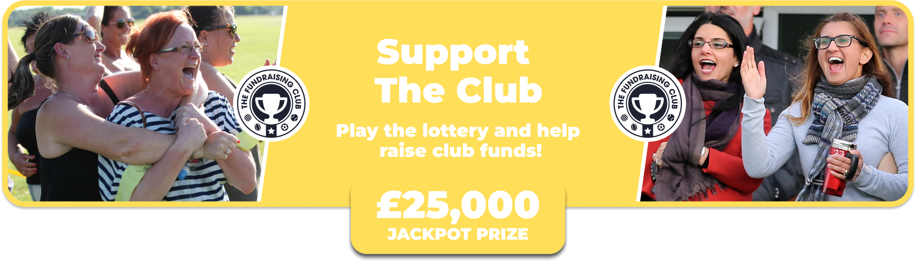 Play Our Club Lottery Banner