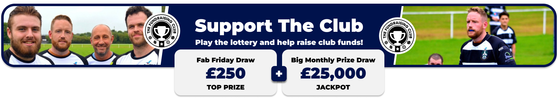 Play Our Club Lottery Banner