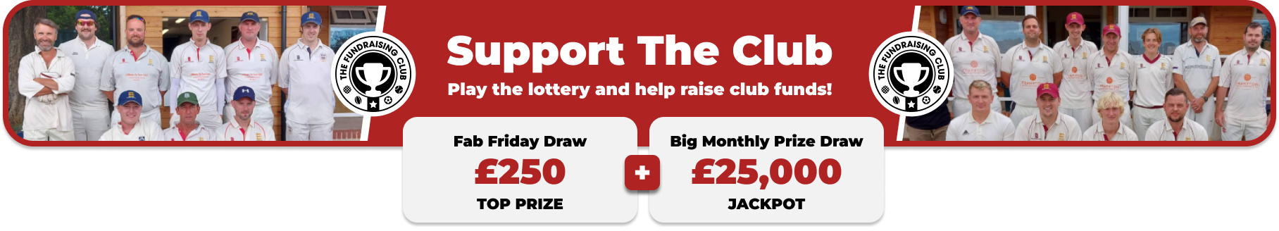 Play Our Club Lottery Banner
