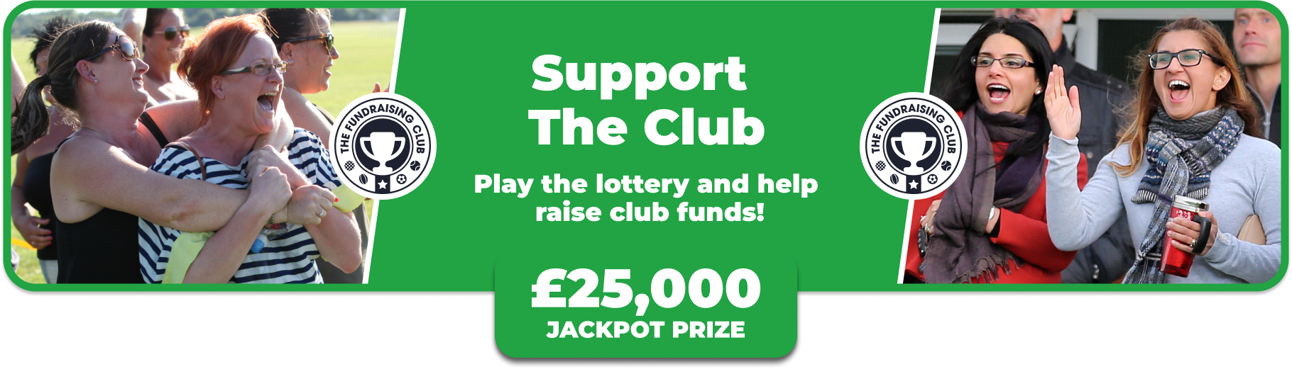 Play Our Club Lottery Banner
