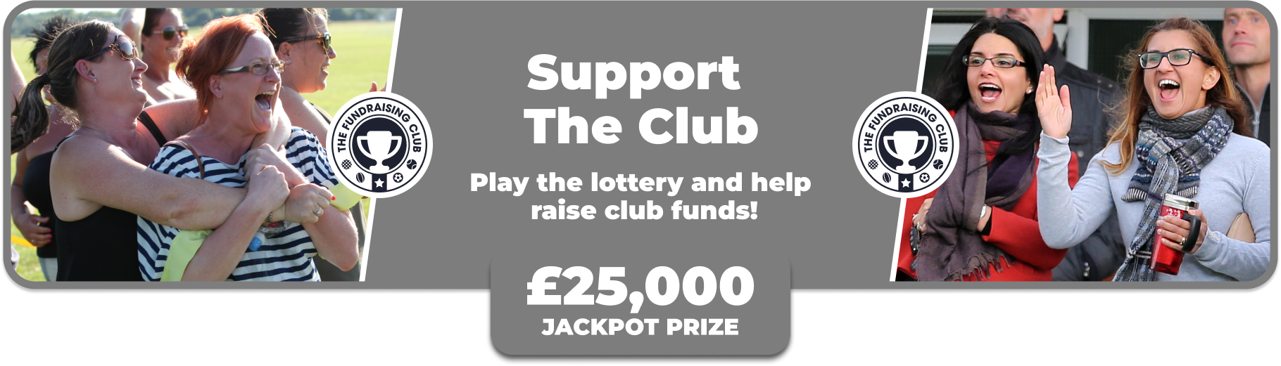 Play Our Club Lottery Banner
