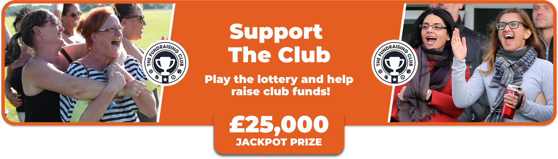Play Our Club Lottery Banner