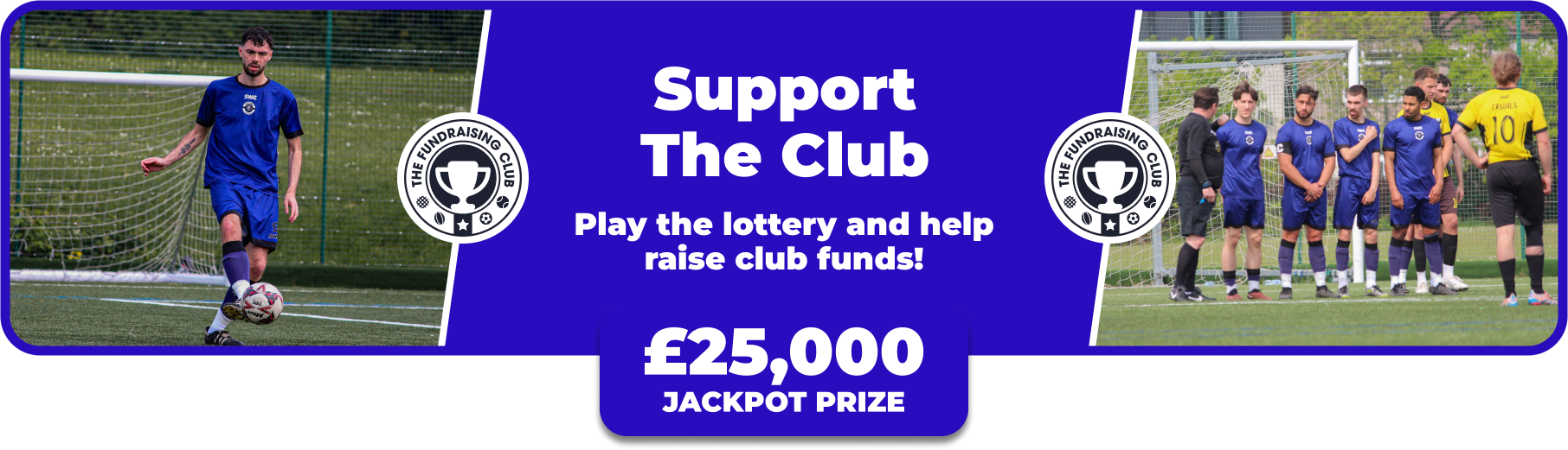 Play Our Club Lottery Banner