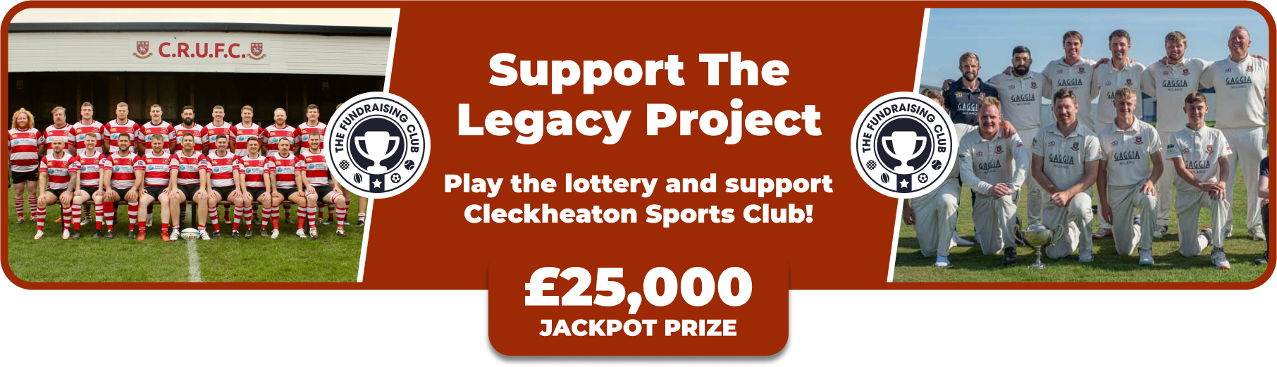 Play Our Club Lottery Banner