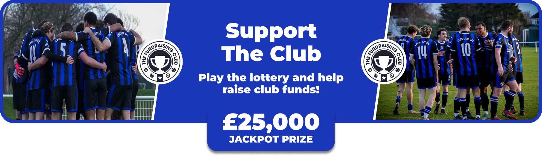 Play Our Club Lottery Banner