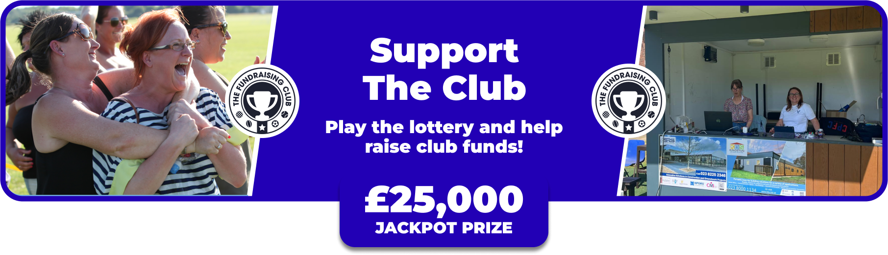 Play Our Club Lottery Banner