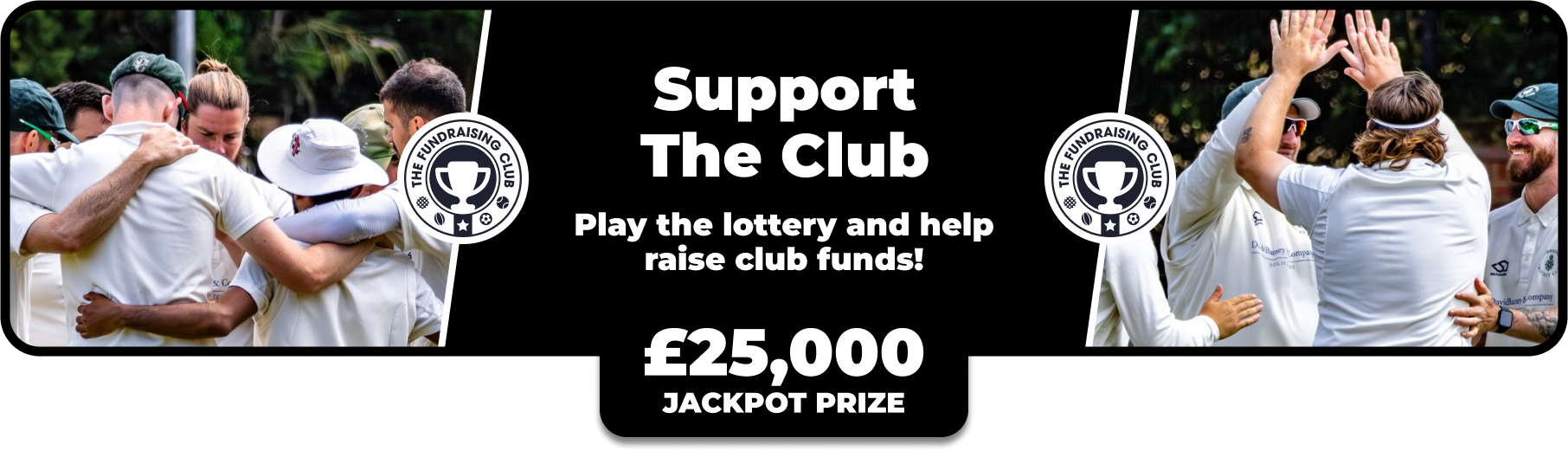 Play Our Club Lottery Banner