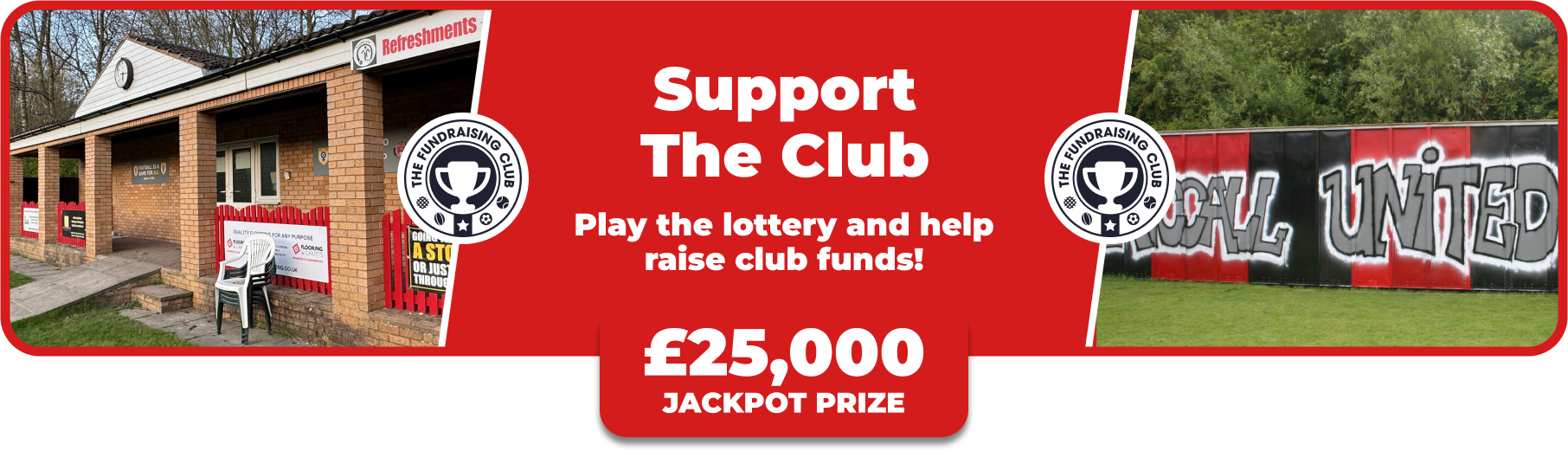 Play Our Club Lottery Banner