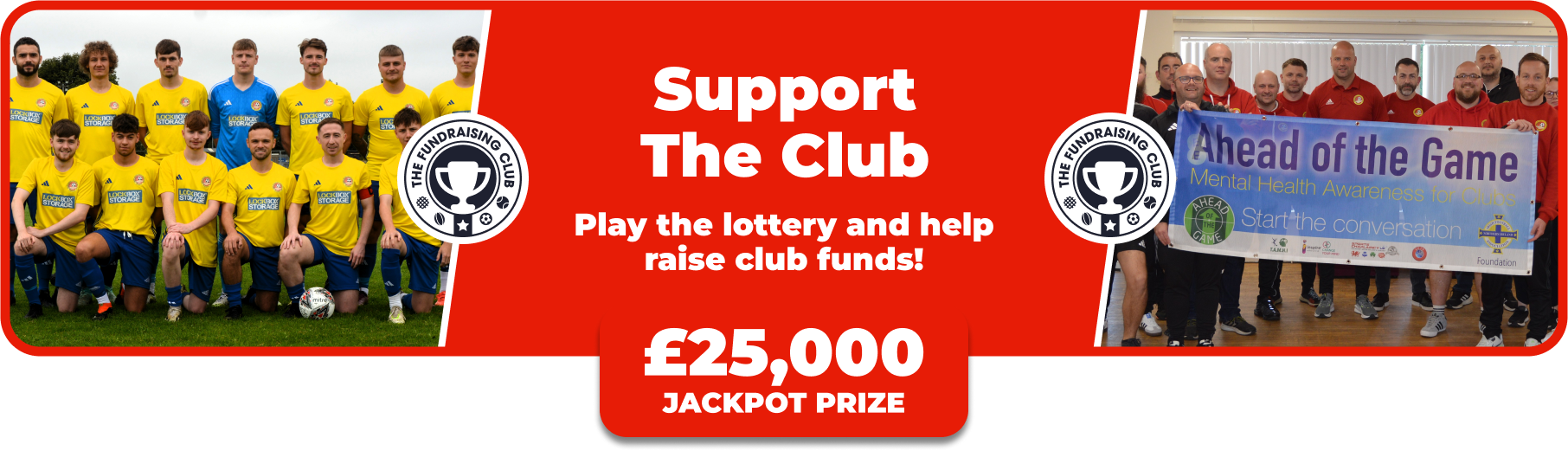 Play Our Club Lottery Banner