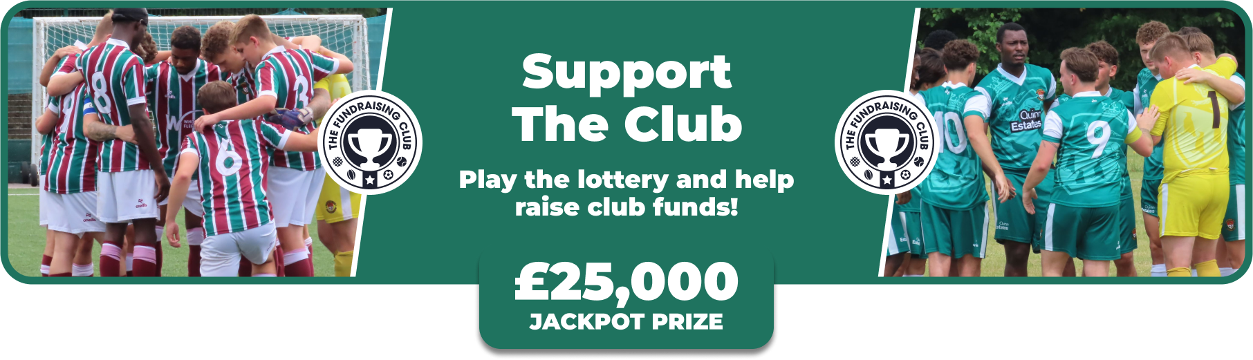 Play Our Club Lottery Banner