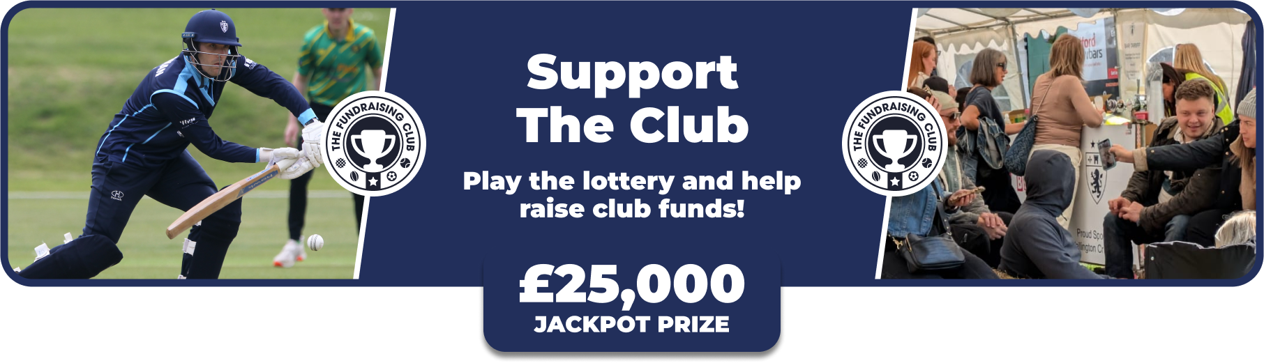 Play Our Club Lottery Banner