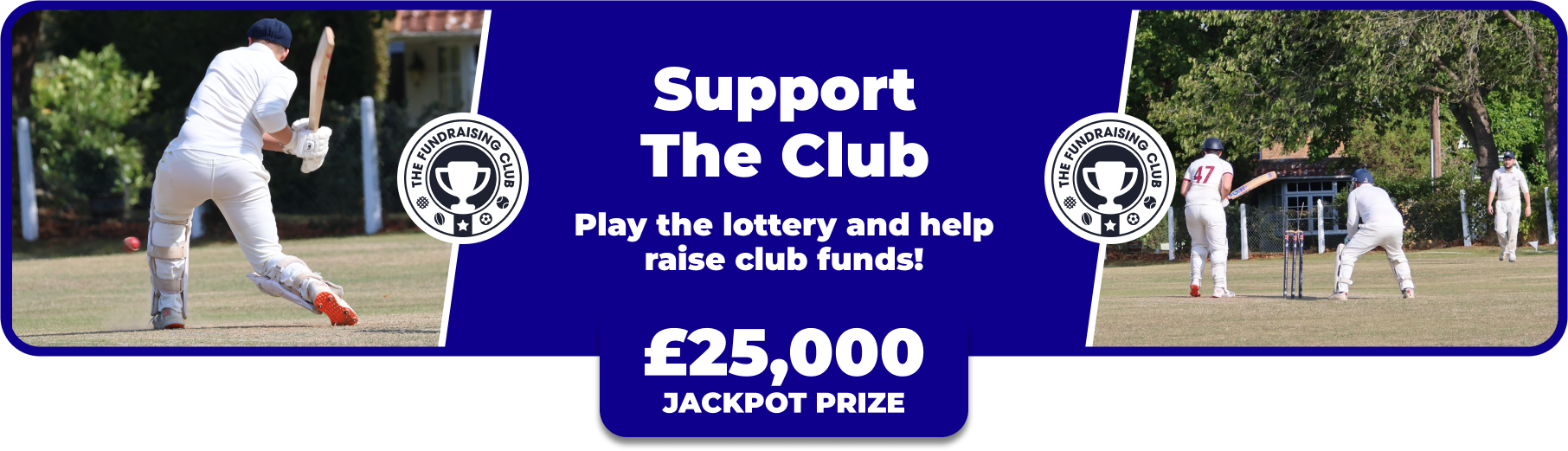 Play Our Club Lottery Banner