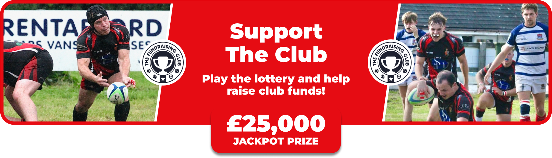 Play Our Club Lottery Banner