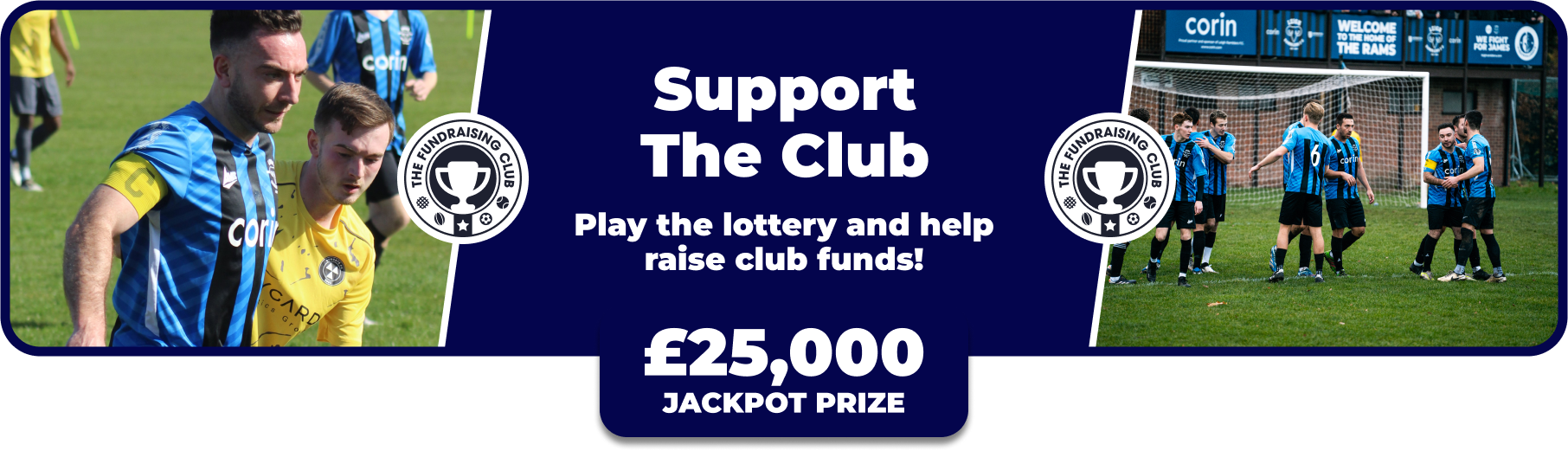 Play Our Club Lottery Banner
