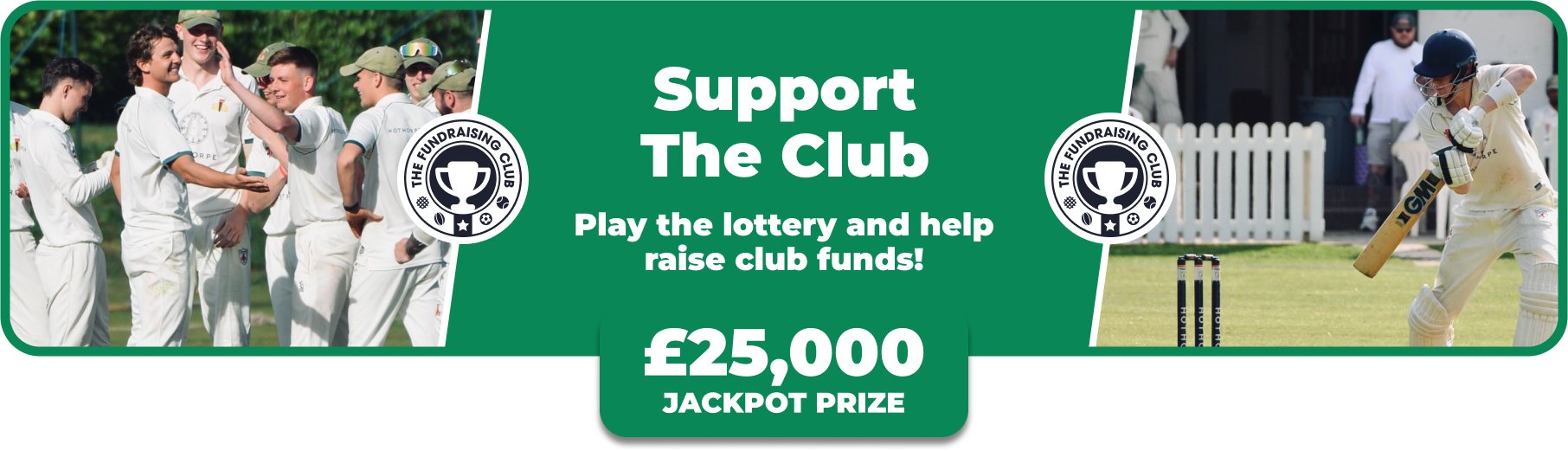 Play Our Club Lottery Banner