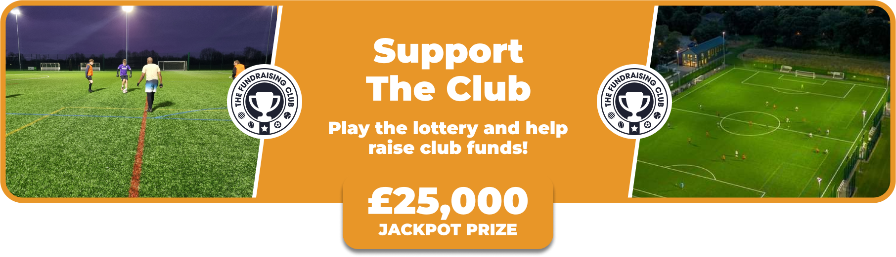 Play Our Club Lottery Banner