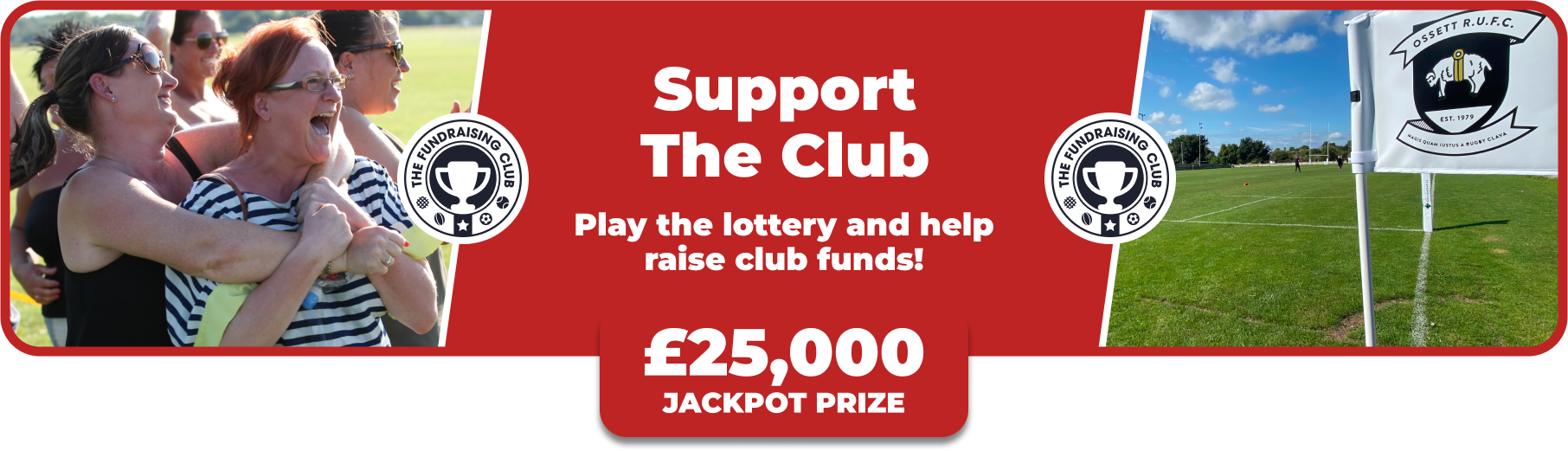 Play Our Club Lottery Banner