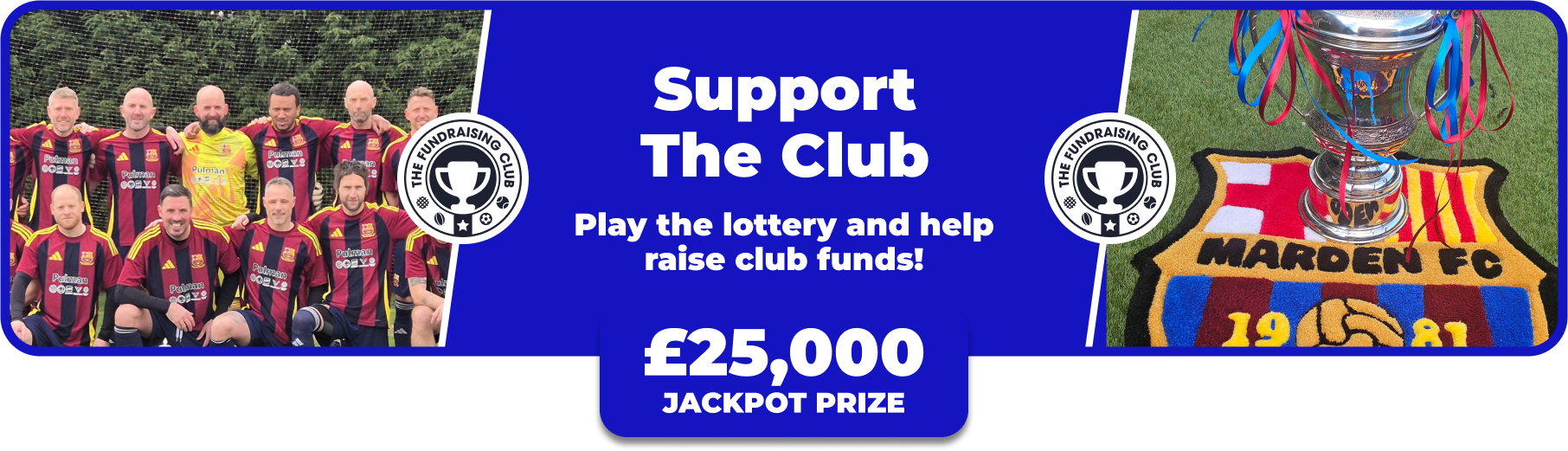 Play Our Club Lottery Banner