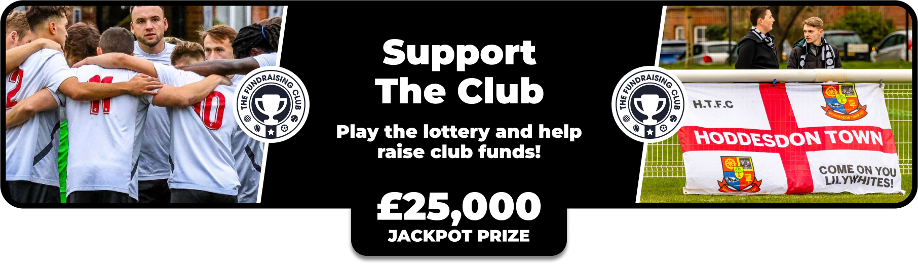 Play Our Club Lottery Banner