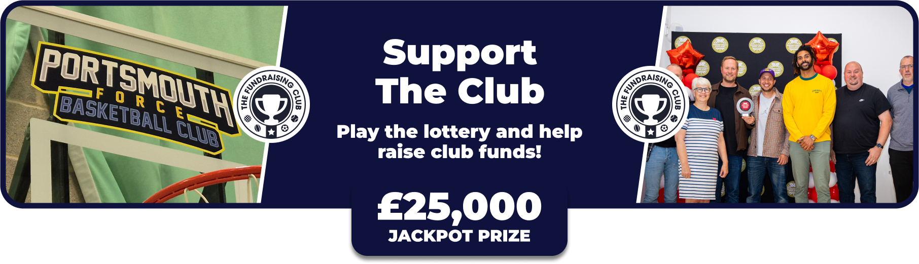 Play Our Club Lottery Banner