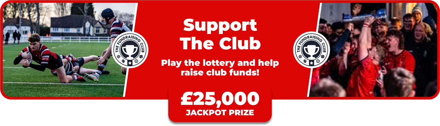 Play Our Club Lottery Banner