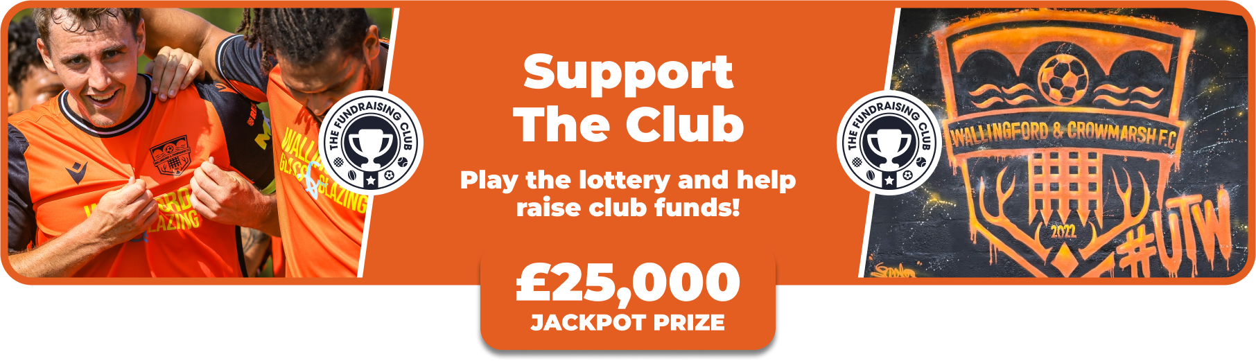 Play Our Club Lottery Banner