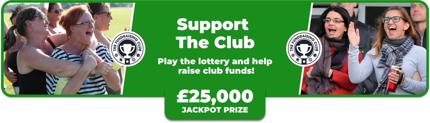 Play Our Club Lottery Banner