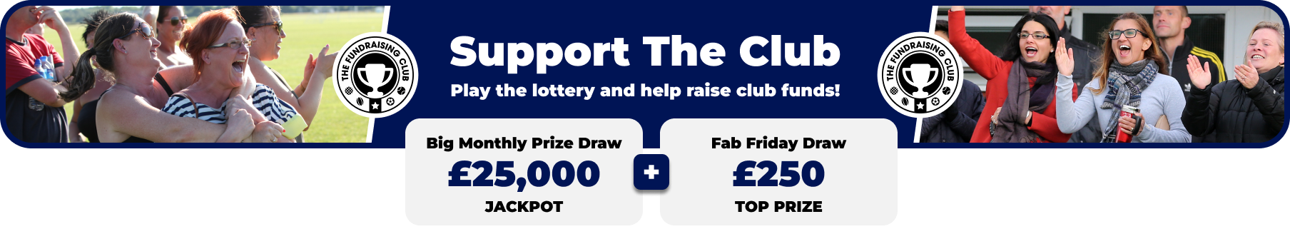 Play Our Club Lottery Banner
