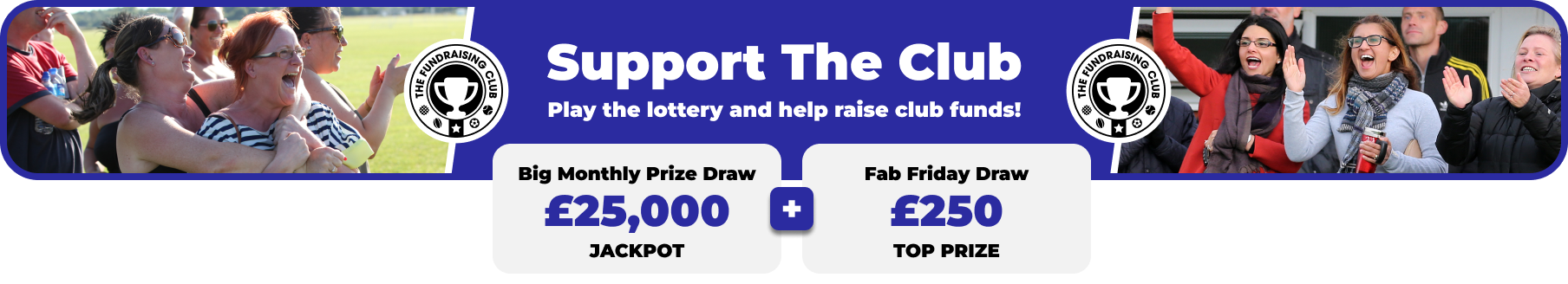 Play Our Club Lottery Banner