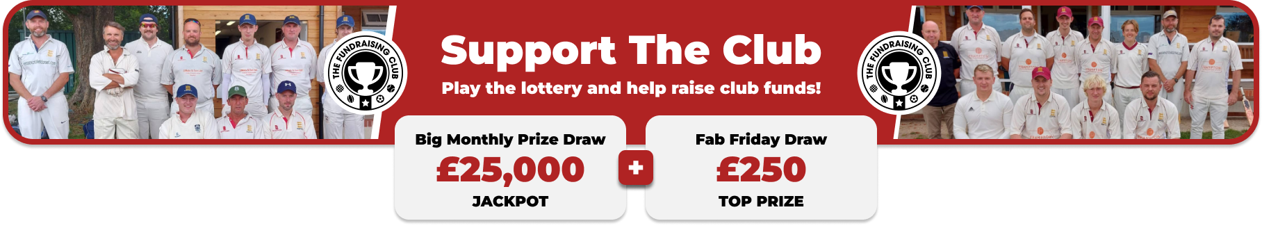 Play Our Club Lottery Banner