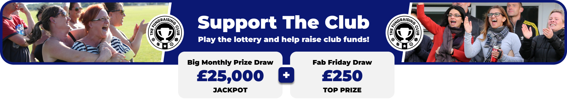 Play Our Club Lottery Banner