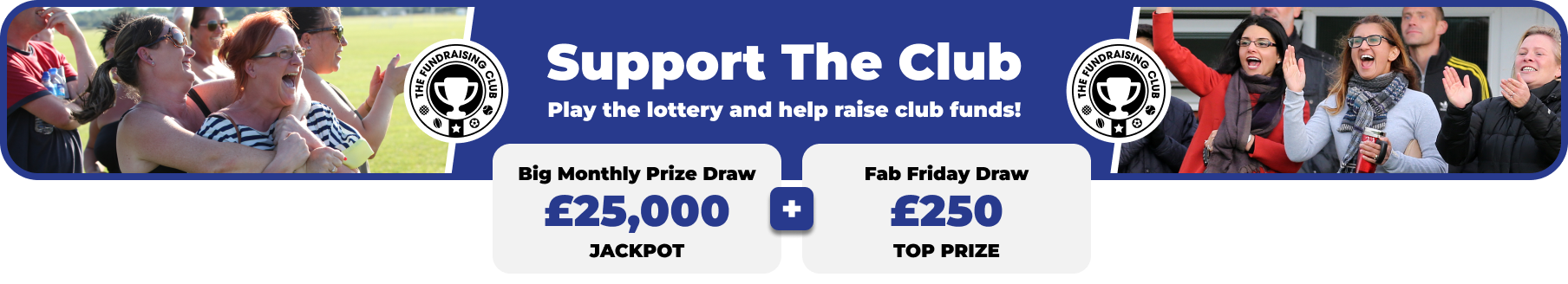Play Our Club Lottery Banner