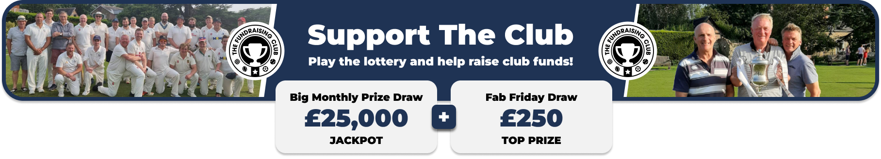 Play Our Club Lottery Banner
