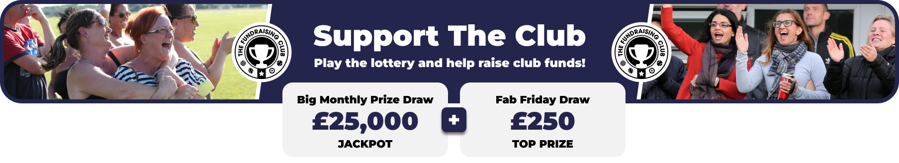 Play Our Club Lottery Banner