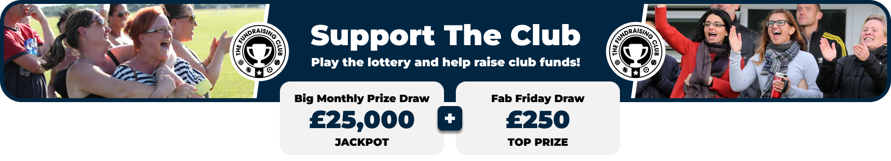 Play Our Club Lottery Banner