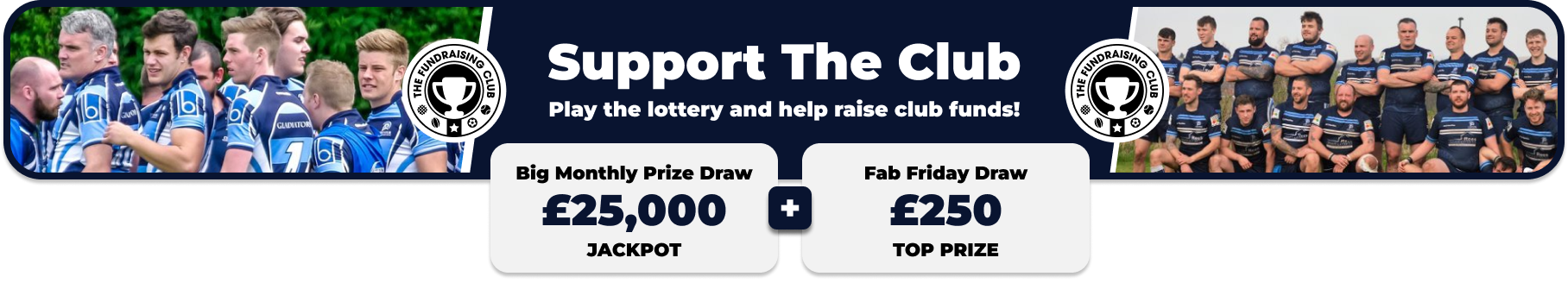 Play Our Club Lottery Banner