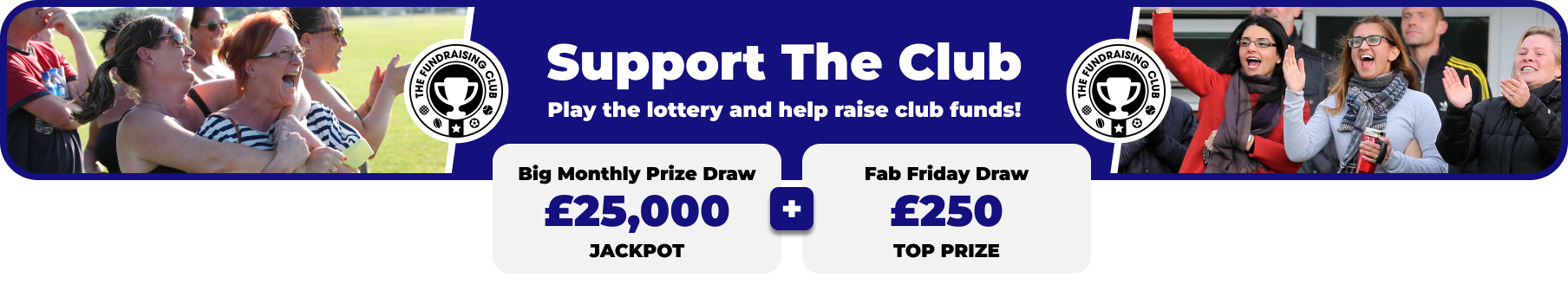 Play Our Club Lottery Banner
