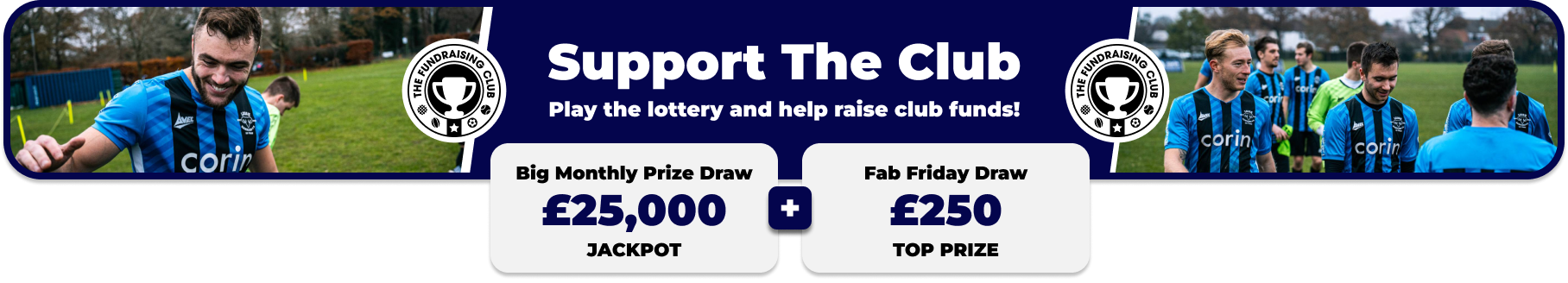 Play Our Club Lottery Banner