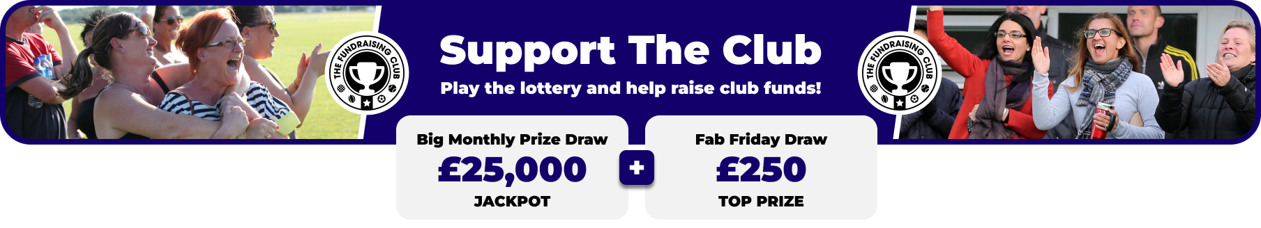 Play Our Club Lottery Banner