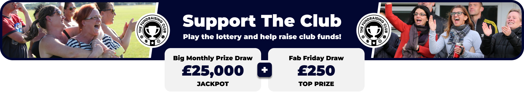 Play Our Club Lottery Banner