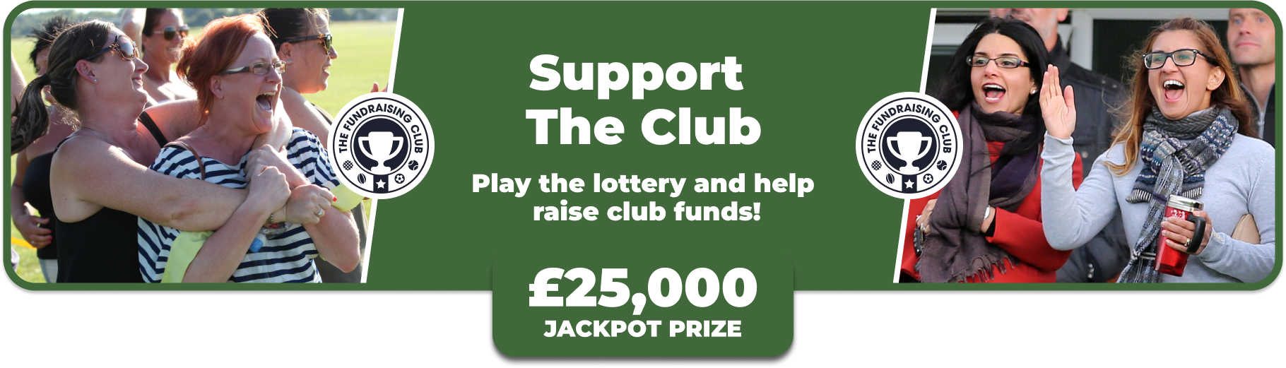 Play Our Club Lottery Banner