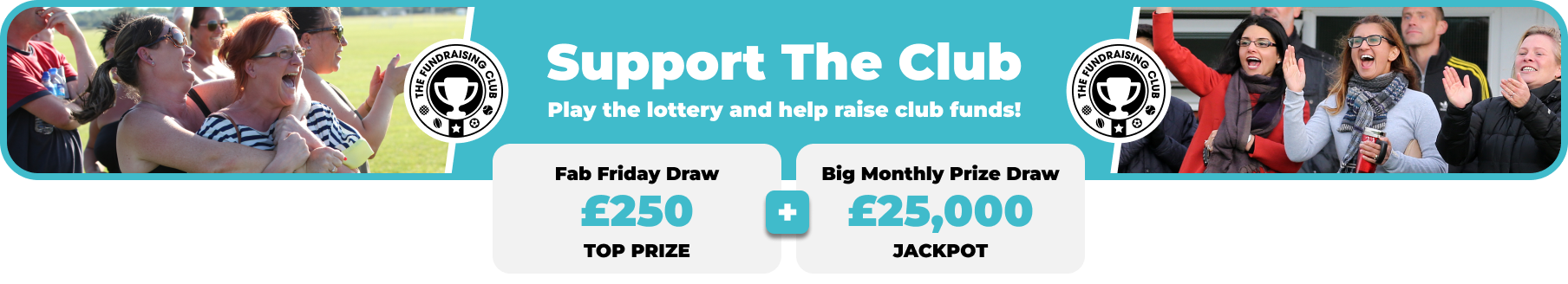Play Our Club Lottery Banner