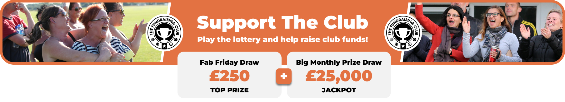 Play Our Club Lottery Banner