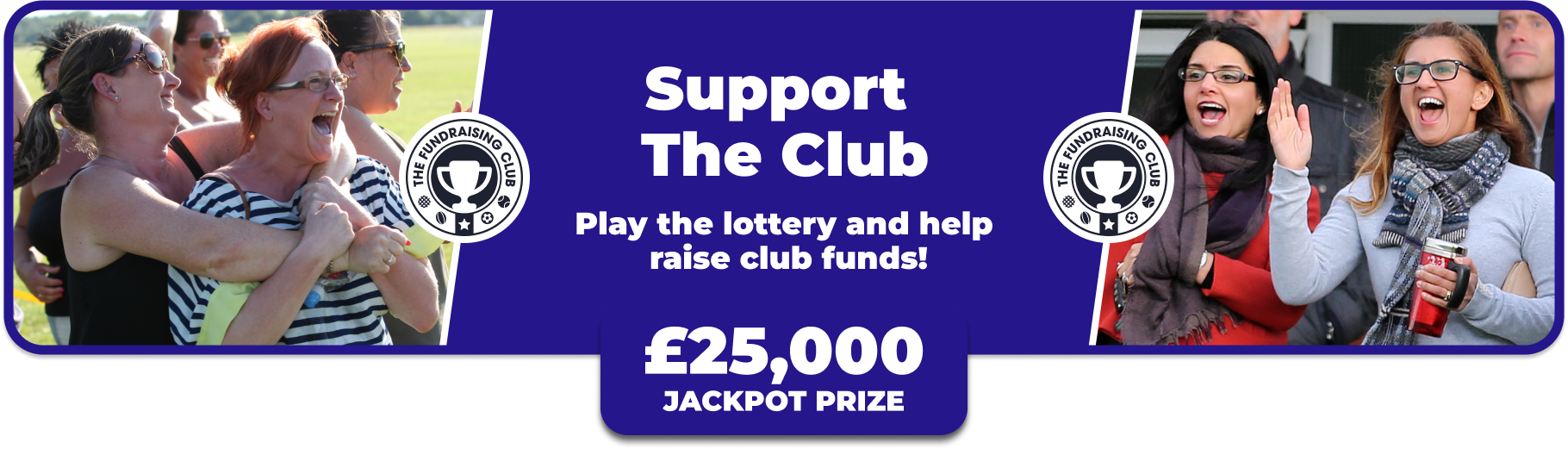 Play Our Club Lottery Banner