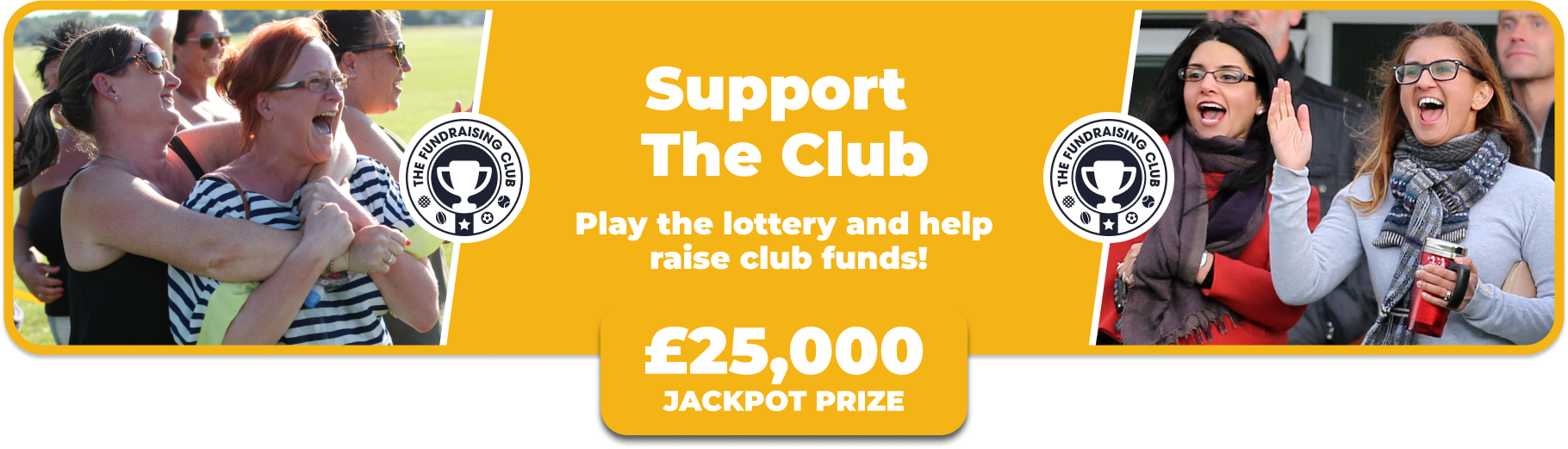Play Our Club Lottery Banner
