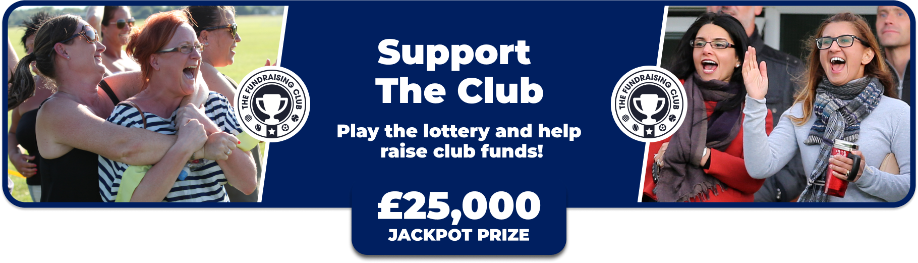 Play Our Club Lottery Banner